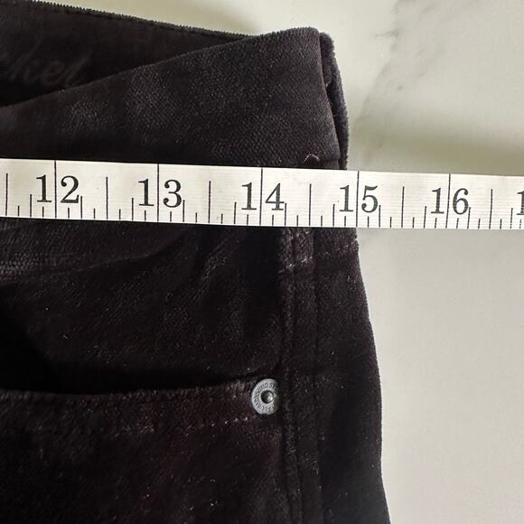 7 for All Man Kind Velvet Textured Flare Pants Size 26 - Picture 8 of 12